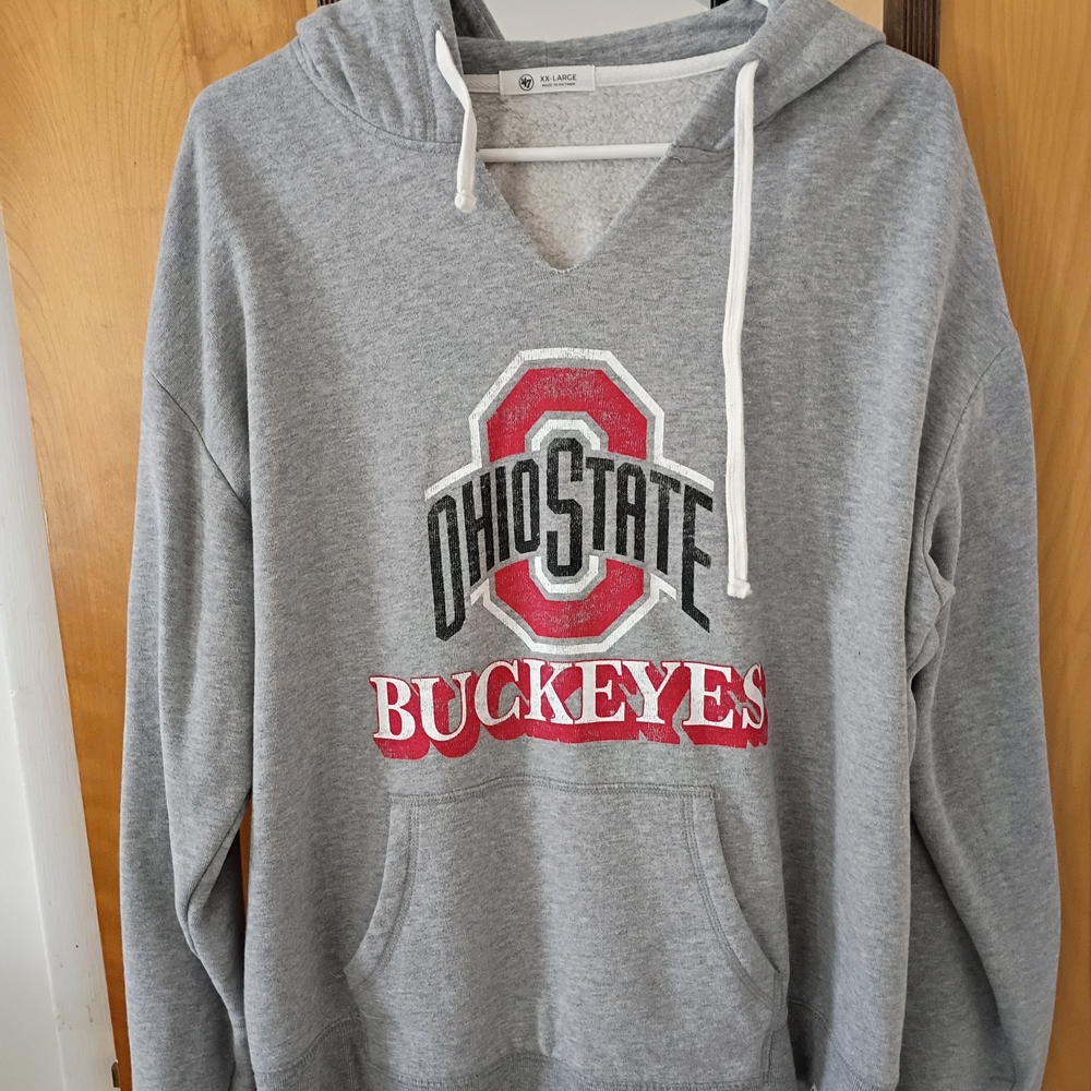 Unisex Ohio State 47 Brand Gray Hoodie